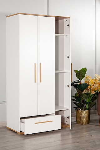 Eva 301 - 3 Kapaklı 1 Çekmeceli Gardırop