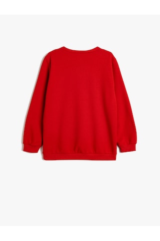 Koton Atatürk Baskılı Sweatshirt Şardonlu Bisiklet Yaka Uzun Kollu Kırmızı 5wkb10476tk Kırmızı