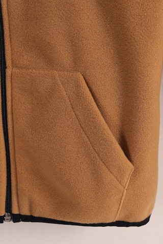 Monox Lastik Manşetli Fermuarlı Kapüşonlu Çocuk Unisex Polar Ceket Camel