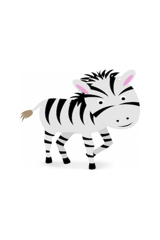 30 Cm Zebra Figür 3mm Foreks Baskı Çocuk Odası, Doğum Günü Ve Parti Dekoru Sürpriz Hediyeli Diğer