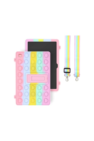 Samsung Galaxy Uyumlu Tab A7 10.4 T500 T505 T507 Kılıf Popit Standlı Kılıf
