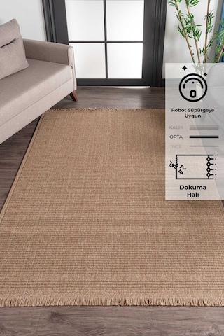 Konfor Vlora 4761 Jüt Hasır Bukle Örme Kilim