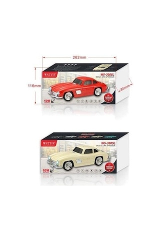 Wster WS-300SL Mercedes Klasik Benz Araba FM Radyo Bluetooth Hoparlör