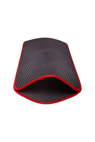 Cattie Altıgen Model Kum Toplayıcı Fonksiyonel Kedi Paspası Large Kırmızı 50x75 Cm