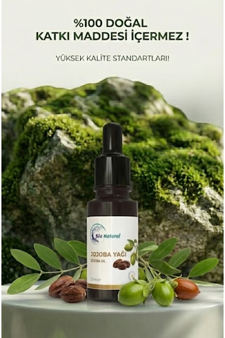 %100 Saf Jojoba Yağı 10 Ml Doğal Cilt Ve Saç Bakım Yağı Nemlendirici & Besleyici