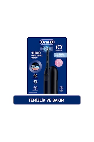 Oral-b İo 2 Şarjlı Diş Fırçası - Siyah, Seyahat Kabı İle