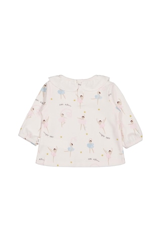Civil Baby Yakalı Balerin Empirme 6-18 Ay Sweatshirt - Ekru