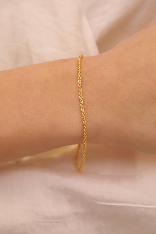 Sefa Gold SFBL02 14 Ayar Altın Orta Kalın Halat Zincir Bileklik Sarı Altın