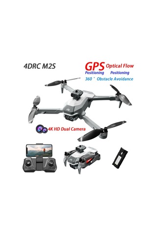 Özel Seri Elektronik Fotoğraf Hobi Aracı 4drc M2s Drone Gps 4k Hd Çift Kamera 3 Batarya