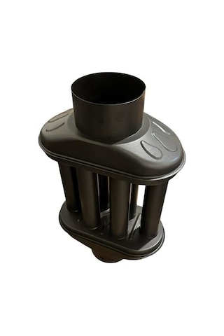 Baca Cimrisi / Boy: 40 Cm / Çap: 13 Cm / Mat Siyah Emaye / Baba's Stove