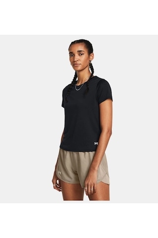 Under Armour Launch Kısa Kollu Kadın Tişört 1382434-001 Siyah