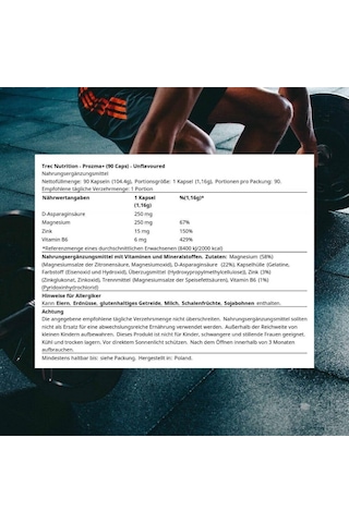 Trec Prozma+ Men's Formula Zma + D-aspartic Acid Daa 90 Kapsül