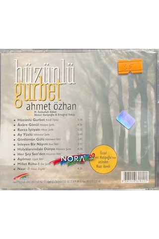 Plak Değildir Cd Dir Cd Ahmet Özhan Hüzünlü Gurbet Açılmamış Je