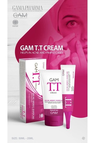Gam Tt Yağlı ve Problemli Ciltler İçin Nemlendirici Akne ve Sivilce Kremi 50 ML