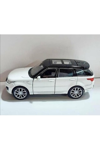 Oyuncak Metal Model Araba 1/36 Çek Bırak Beyaz Range Rover Sport