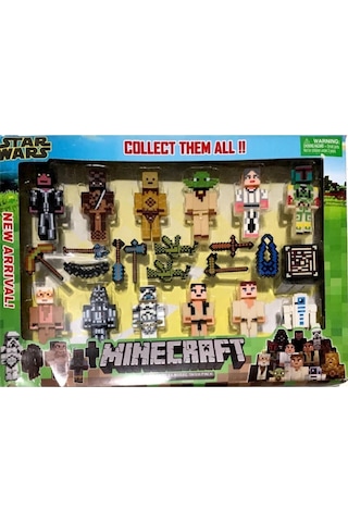 Minecraft 23 Parça Aksesuarlı Star Wars Serisi Oyuncak Minecraft
