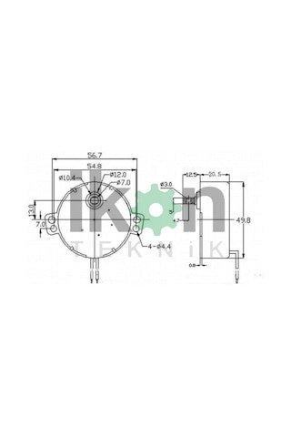İKON TEKNİK AC SENKRON MOTOR TYC 50 4 Watt 5 RPM 220 Volt CW/CCW ÇİFT YÖNLÜ ELEKTRİKLİ ŞÖMİNE MOTORU