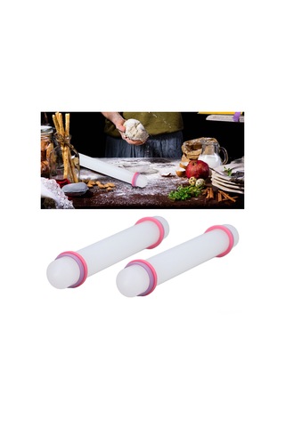 Ximistore9 2 Adet Plastik Hamur Silme Çubuğu, Anti Yapışkan Yüzeyli, Dayanıklı, Pastane Ve Tatlı Pişirme Aracı Diğer