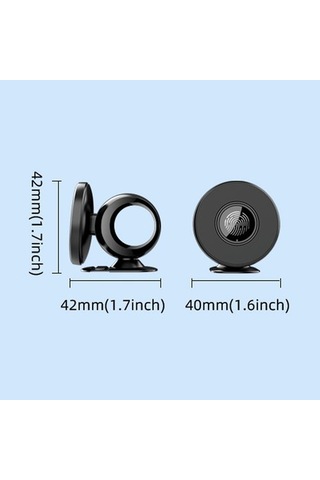 Luckysouk Manyetik Cep Telefonu Tutacağı - Siyah Siyah Torpido Üstü Evet Yok Ezro7a