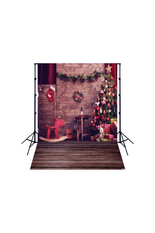 Youtek Noel Temalı 150x200cm Fotoğraf Arka Planı, Poliester Elastik Kumaş, Çocuk/fotoğraf Çekimi, Parti Dekorasyonu İçin 6 Seçenek Çok Renkli