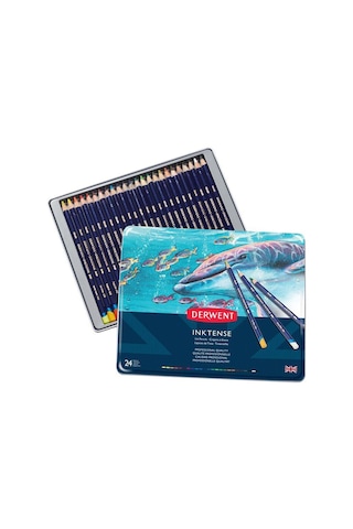 Derwent Inktense 24Lü Sulu Boya Kalem Seti 0700929