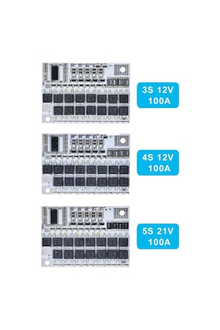 5S - 100A Balanslı Bms Lityum Batarya Şarj Koruma Devre...