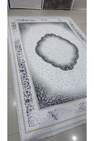 Safyün Halı Kadife Kf513 Gri 200 X 290 Renkli