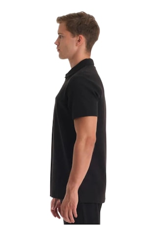 Gsstore Galatasaray Lisanslı Polo Yaka Siyah T-shirt Lazer Kutu