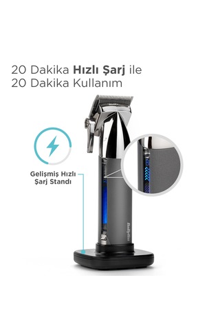 Babyliss E996E Super X Metal 10 Başlıklı Lityum Saç Kesme Makinesi
