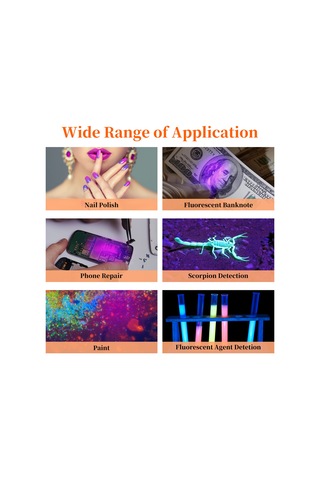 Suofeng "usb Şarjlı 3w Uv Tırnak Kurutma Lambası - Kitap Klipsli & Kontrol Düğmeli" Siyah