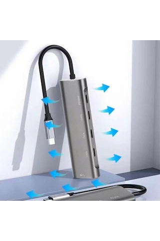 Type C To Usb 3.0 Pd Çoklayıcı 60w Şarj Adaptörü Usb-c Çoklayıcı Çevirici