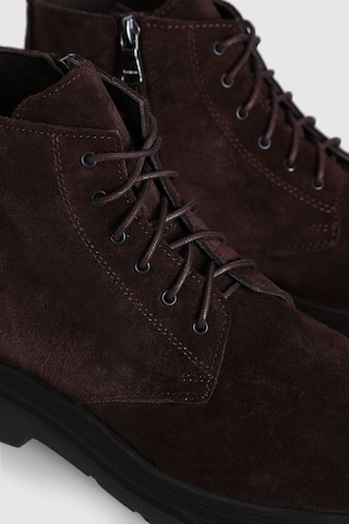 Lufian Marvın Erkek Süet Deri Casual Bot Kahve Siyah