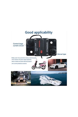 Tenfowee 50a Otomatik Yeniden Kurulabilir Devre Koruması, Araç - Tekne - Karavan Elektrik Sigortası, Aşırı Yük Ve Kısa Devre Koruyucu Anahtar 50