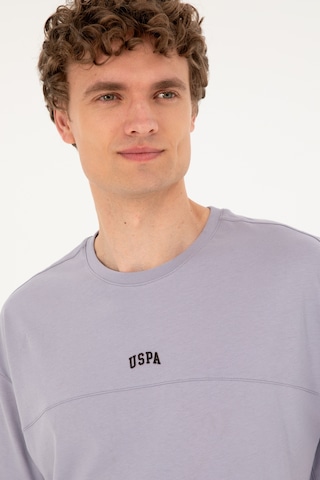 U.S. Polo Assn. Erkek Comfort Fit Bisiklet Yaka Gri Tişört 50287083-VR024