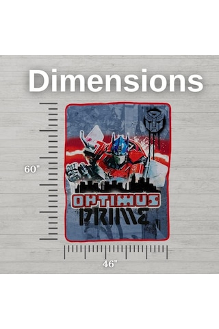 Franco Koleksiyon Transformers Rise Of The Beasts Film Yatak Süper Yumuşak Mikro Raschel Örtüsü, 116,8 Cm X 152,4 Cm, Resmi Lisanslı Ürün Açik Gri