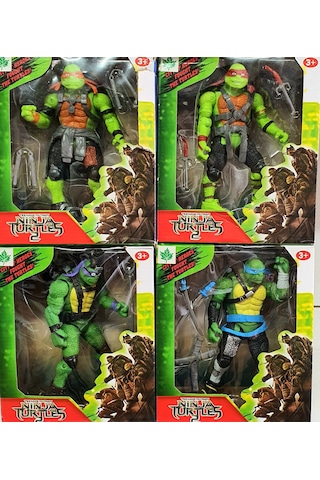 Oyuncak Ninja Kaplumbağalar Leonardo Raphael Michelangelo 4lü Set
