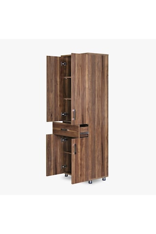 Çok Amaçlı Dolap Ceviz 180 Cm Hard Parlak Suntalem El Yapım