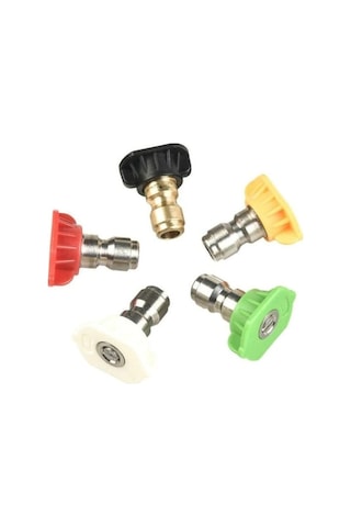 Didadodo 5 Adet Araba Yıkama Memesi 1/4 Hızlı Bağlantı Metal Jet Lances Memesi Yüksek Basınçlı Su Tabancaları Sabun Yıkama Püskürtme Memesi