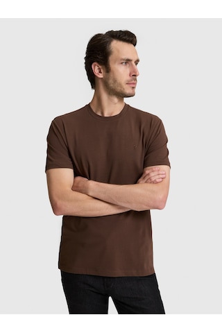 Cacharel Erkek Kahverengi Tişört Basic 50328373-vr029