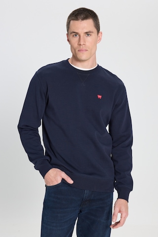 Wrangler Regular Fit Normal Kesim Bisiklet Yaka Lacivert Sweatshirt W242726410 Navy