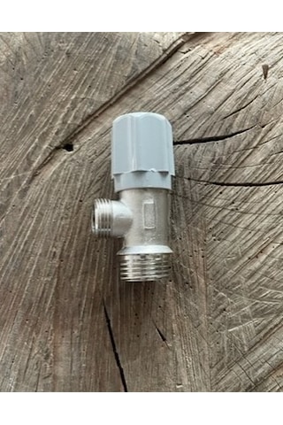 Esa Pirinç Mini Vana Klozet Vanası Ara Musluk Taharet Musluğu Beyaz