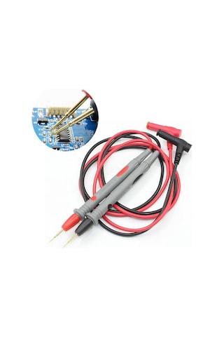 İğne Uç Prob Dijital Multimetre Ölçü Aleti Kablosu Entegre Probu