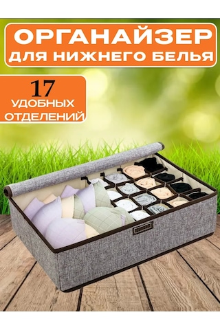 Myston House İç Çamaşırı, Çorap Ve Sütyen Saklama Düzenleyicisi 194310520 Gri