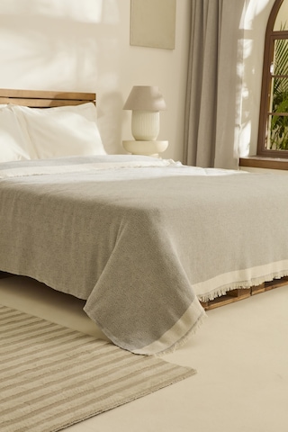 Kaşmir Home Frida Çift Kişilik Pike Gri Gri