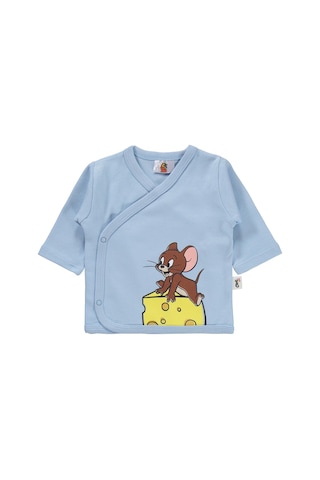Civil Baby Cheese Day Baskılı Zıbın Takımları - Mavi 04330209026S1