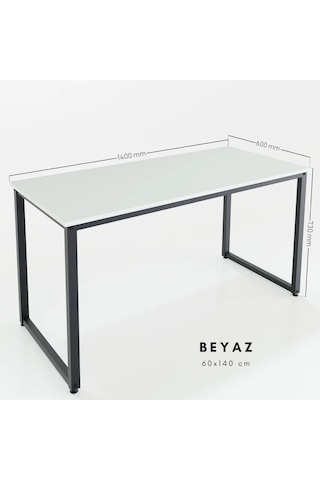 Abronyahediye Ofis Masası Ahşaplı Çalışma Bilgisayar Masası Metal Ayaklı Masa