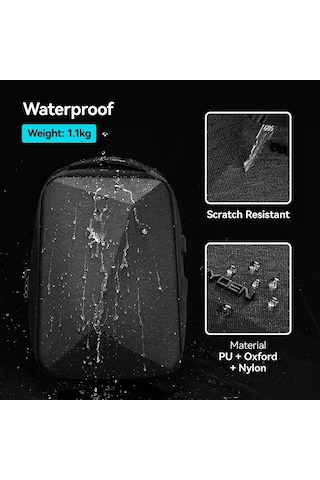Mark Ryden Protector Rain Laptop Sırt Çantası Kilitli Usb Şarj Kitli Çanta Mr9405yy 00 45x15x30, Cm Siyah