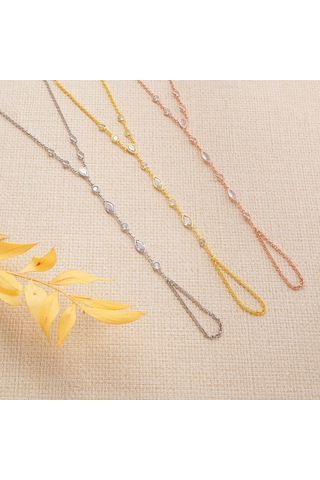 925 Ayar Gümüş Mekik Damla Ve Yuvarlak Zirkon Taşlı Şahmeran Altın