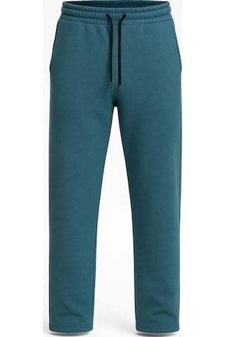 Erkek Düz Paça 3 İplik Şardonlu Rahat Kesim Premium Kumaş Eşofman Altı İndigo