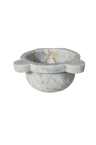 Gold Damarlı Mermer Banyo Kurnası. Hamam Kurnası Altın - Beyaz